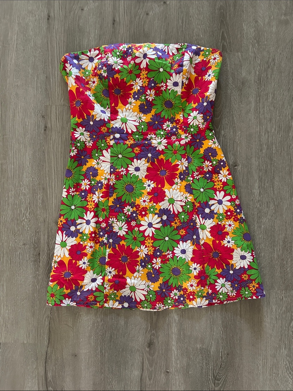 Peppermayo Strapless Floral Dress